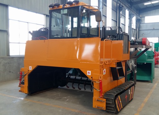 畜禽糞便無害化處理，有機肥翻堆車